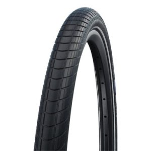 Pneu VTT Urbain 16 X 2.00 Schwalbe Big Apple Noir Tringle Rigide (50-305) Renfort Raceguard Flanc Reflex Compatible Vae