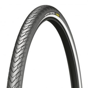 Pneu VTT Urbain 24 X 1.85 Michelin Protek Max Renfort 5mm Noir Tringle Rigide (47-507) Flanc Reflex Compatible Vae