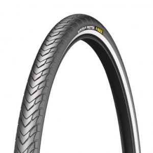 Pneu VTT Urbain 26 X 2.20 Michelin Protek Max Renfort 5mm Noir Tringle Rigide (56-559) Flanc Reflex Compatible Vae