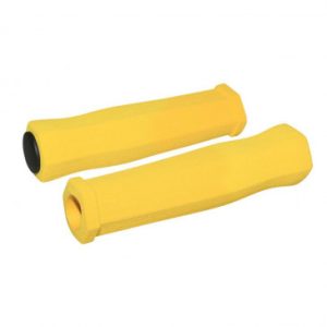 Poignee City/vtt Gravity Mousse Haute Densite Jaune 125mm (Paire)