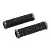 Poignee VTT Bike Ribbon Bubble Noir 22mm Gel Double Serrage Chc (Paire)