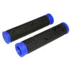 Poignee VTT Progrip 808 Noir/bleu Ø22mm L120mm (Paire)