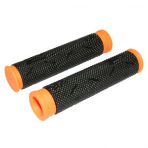 Poignee VTT Progrip 808 Noir/orange Fluo Ø22mm L120mm (Paire)