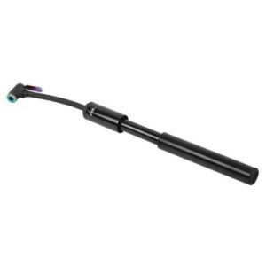 Pompe Mini VTT Zefal Mt Mini Tout Alu Noir Mat 4bars 230mm Vs/vp 208g pour Pneu Section de 2.00 à 3.00" avec Clips Fixation