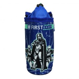 Porte Bidon Souple Enfant Disney Starwars Bleu avec Fixation Cintre Par Velcro