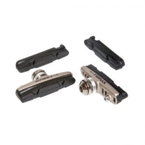 Porte Patin Frein Route à Cartouche Fibrax Type Shimano Alu 55mm avec Une Paire de Aptin de Rechange (1 Kit)