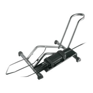 Presentoir/support 1 Velo Stabilus Fixation Roue Avant Ou Arriere avec Support Batterie Compatible 26"-27.5"-29"-700c Gris