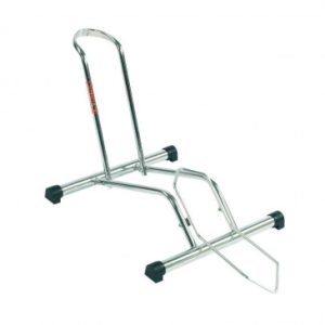 Presentoir/support 1 Velo Stabilus Fixation Roue Avant Ou Arriere Compatible 26"-27.5"-29"-700c Chrome