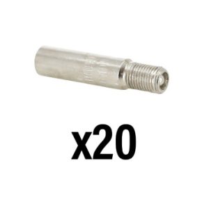 Prolongateur/extension de Valve Clapet Anti Retour Compatible Trottinette Diam 8 Mm Longueur 33 Mm (Vendu Par 20)