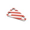 Protection Mousse Blanc-rouge pour Porte Velo Mottez (Entre Les Velos) - Forme Triangle 38 X 58cm Epaisseur 15mm