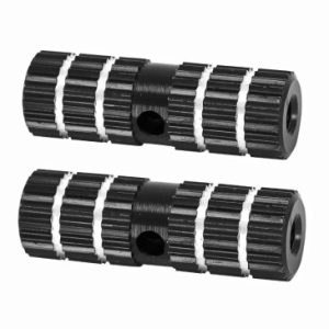 Repose Pied Bmx Alu Diam 24 Mm Noir Long 75 Mm pour Axe de 3/8 (Pegs) (Paire)