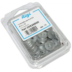 Rondelle Plate Acier Diam 6x18 (Blister de 74) (00828600) -algi-