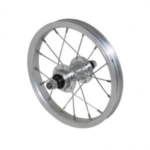 Roue City Patin 12" Arriere Jante et Moyeu Alu Axe Plein Roue Libre 1v