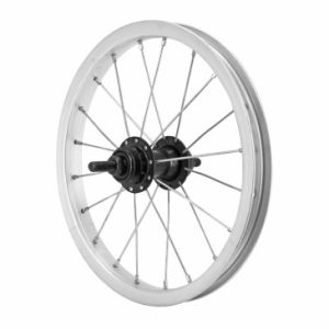 Roue City Patin 14" X 1.75 Arriere Jante Alu Moyeu Acier Axe Plein Roue Libre 1v