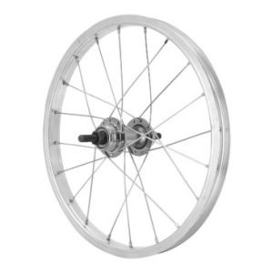 Roue City Patin 16" X 1.75 Arriere Jante Alu Moyeu Acier 110 Mm Axe Plein Roue Libre 1v (Etrto 305x20)