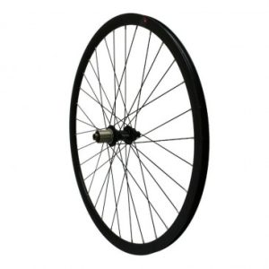 Roue Gravel / Route Disque 700 Pulse Arriere Moyeu Roulement Centerlock Noir Cassette 11/10v Tubeless Ready Axe Traversant 12/142 Jante 19c 32 Rayons Acier Noir