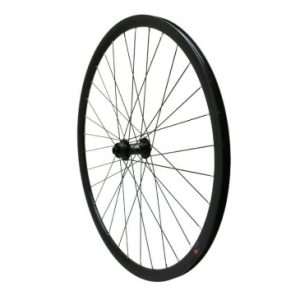 Roue Gravel / Route Disque 700 Pulse Avant Moyeu Roulement Centerlock Noir Tubeless Ready Axe Traversant 12/100mm Jante 19c 32 Rayons Acier Noir