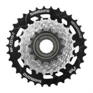 Roue Libre 7v. Shimano Tz-510 14-34 Megarange Argent/noir