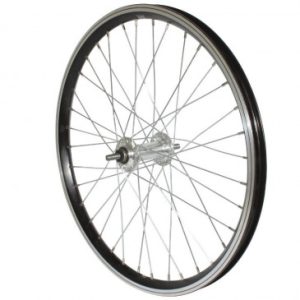 Roue Remorque Velo 20 X 1.75 Alu Mx Alu Axe Plein 9x100 Noir