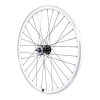Roue Route / Fixie Patin Gravity Blanc Arriere Double Filetage avec Pignon 16dts avec Ecrous Jante 17c Profil 28mm