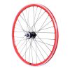 Roue Route / Fixie Patin Gravity Rouge Arriere Double Filetage avec Pignon 16dts avec Ecrous Jante 17c Profil 28mm