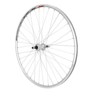 Roue Route Patin 700 Elan Cfx Argent avec Ecrous Arriere Moyeu Alu Roue Libre 7/6v 36 Rayons Galva Jante 13c