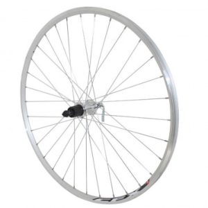 Roue Route Patin Blocage 700 Elan Cfx Argent Arriere Moyeu Alu Cassette Type Shimano 10/9/8v 32 Rayons Galva Jante 13c