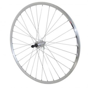 Roue Route Patin Blocage 700 Elan Cfx Argent Arriere Moyeu Alu Roue Libre 7/6v 32 Rayons Galva Jante 13c