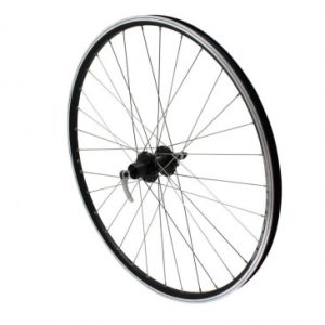 Roue Vtc Disque / Patin Blocage 700 X 35 - 28" M240 Arriere Noir Moyeu Shimano M475 Cassette 11/10/9v Disque 6 Trous Jante 19c 32 Rayons Inox - Resiste 140kgs