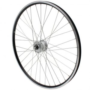 Roue Vtc Patin 700 X 35 - 28" Er10 Noir Avant Double Paroi Moyeu Shimano Dynamo Dh2n 6 Volt-2.4w (Eclairage Avant) Moyeu Ecrou Jante 19c