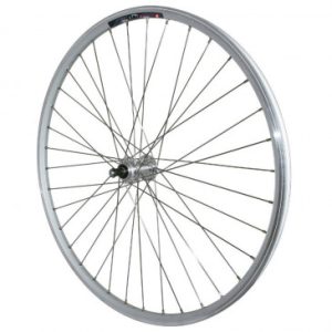 Roue Vtc Patin Blocage 700 X 35 - 28" M240 Arriere Renforce Moyeu Miche Magnum Argent Roue Libre 6/7v Special Loueur (Jante Double Paroi avec Oeillets-rayonnage Inox) Jante 19c 36 Rayons