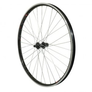 Roue Vtc Patin Blocage Kargo / VAE Vélo Electrique / E-bike / Longtail Arriere Noir Double Paroi avec Oeillets Moyeu 500 Cassette 10/9/8v (Renforce) Rayon Zing Jante 25c 32 Rayons