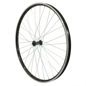 Roue Vtc Patin Blocage Kargo / VAE Vélo Electrique / E-bike / Longtail Avant Double Paroi avec Oeillets Moyeu 500 Noir (Renforce) Rayon Zing Jante 25c 32 Rayons