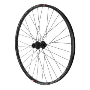 Roue VTT Disque 27.5" Klixx Boost Tubeless Ready Arriere Centerlock Noir Moyeu Shimano Mt400 Cassette 9/10/11v Axe Traversant 12/148 Jante 23c 32 Rayons