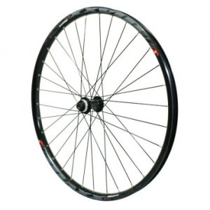 Roue VTT Disque 27.5" Maxx 25 Freeride Tubeless Ready Centerlock Avant Noir Shimano Mt400 Axe Traversant 15/100 - Jante 25c 32 Rayons