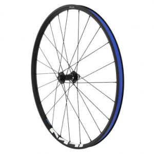 Roue VTT Disque 27.5" Shimano Mt500 Boost Centerlock Avant Noir Axe Traversant 15/110 Jante 24c