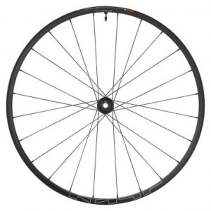 Roue VTT Disque 27.5" Shimano Mt620 Boost Tubeless Centerlock Avant Noir Axe Traversant 15/110 Jante 30c