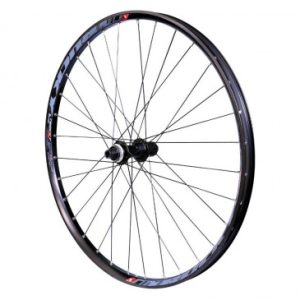 Roue VTT Disque 27.5" Trucky 30 Boost Tubeless Ready Arriere Centerlock Noir Moyeu Shimano Mt400 Cassette 11/10v Axe Traversant 12/148 Jante 30c 32 Rayons