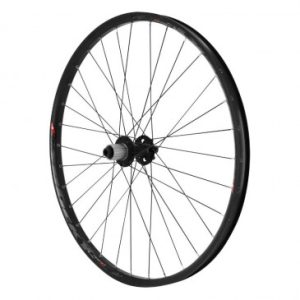 Roue VTT Disque 27.5" Trucky 30 Boost Tubeless Ready Arriere Noir Moyeu Roulement Disque 6 Trous 11/10v Axe Traversant 12/148 Jante 30c 32 Rayons