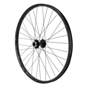 Roue VTT Disque 27.5" Trucky 30 Boost Tubeless Ready Avant Trous Noir Moyeu Velox Roulement Disque 6 Trous Axe Traversant 15/110 Jante 30c 32 Rayons