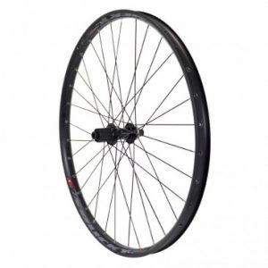 Roue VTT Disque 27.5" Trucky 30 Tubeless Ready Arriere Centerlock Noir Moyeu Shimano Mt400 11/10v Axe Traversant 12/142 Jante 30c 32 Rayons