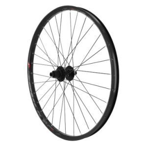 Roue VTT Disque 27.5" Trucky 30 Tubeless Ready Arriere Centerlock Noir Moyeu Shimano Mt510 Cassette Microspline 12v Axe Traversant 12/142 Jante 30c 32 Rayons