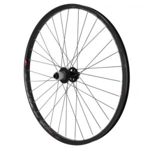 Roue VTT Disque 27.5" Trucky 30 Tubeless Ready Arriere Noir Moyeu Velox Roulement Disque 6 Trous 11/10v Axe Traversant 12/142 Jante 30c 32 Rayons