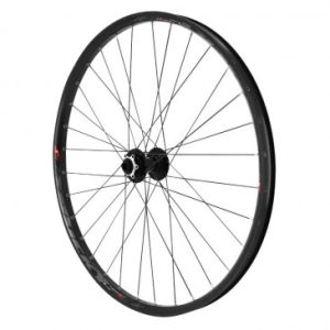 Roue VTT Disque 27.5" Trucky 30 Tubeless Ready Avant Noir Moyeu Velox Roulement Disque 6 Trous Axe Traversant 15/100 Jante 30c 32 Rayons