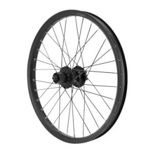 Roue VTT Disque Blocage 20" Trucky Cargo / VAE Vélo Electrique / E-bike / Longtail Arriere Noir Double Paroi Disque 6 Trous Cassette 10/9/8v (Renforce) Jante 30c 32 Rayons Diametre 2.3mm