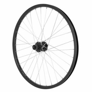 Roue VTT Disque Blocage 26" M260 Arriere Noir Double Paroi Oeillet Moyeu Shimano M475 9/10/11v Disque 6 Trous Rayon Argent