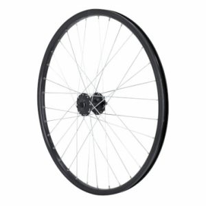 Roue VTT Disque Blocage 26" M260 Avant Noir Double Paroi Oeillet Moyeu Shimano M475 Disque 6 Trous Rayon Argent