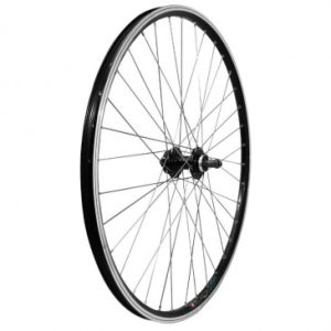 Roue VTT Disque Blocage 29" Gravity Arriere Noir Double Paroi Moyeu Disque 6 Trous pour Roue Libre (Jante Oeillets-rayonnage Inox)