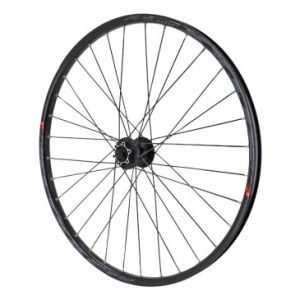 Roue VTT Disque Blocage 29" Klixx Tubeless Ready Avant Noir Moyeu Shimano M475 Disque 6 Trous Rayons Renforces en 2.2mm pour VAE Vélo Electrique - Jante 23c 32 Rayons All Mountain