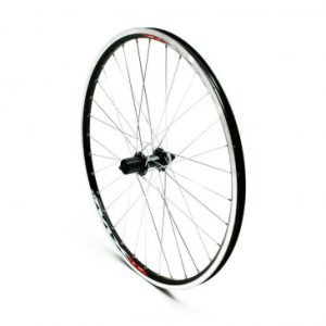 Roue VTT Disque / Patin Blocage 26" Combo Arriere Noir Double Paroi V-brake Oeillet Moyeu Shimano Acera Centerlock Cassette 10/9v Noir Rayon Argent Jante 19c 32 Rayons